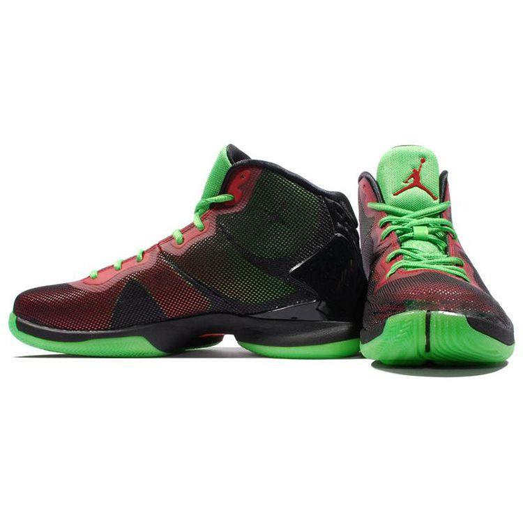 Кроссовки унисекс Air Jordan Super.Fly 4 Marvin The Martian Черный/Спортивный красный/Зеленый/Пурпурный/23 768929-006