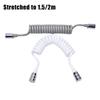 1.5M/2M Telephone Line Shower Hose Anti-wrap Spring Flexible Sprayer Connect Pipe Water Plumbing Toilet Bidet Bathroom Parts