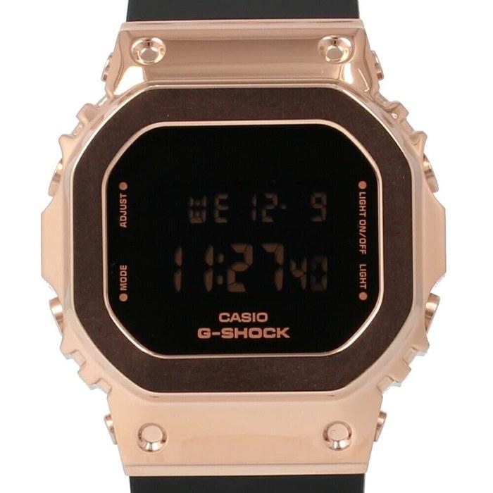 Casio G-Shock Watch Men's Digital Square Metal Case S Series Black GM-S5600PG-1