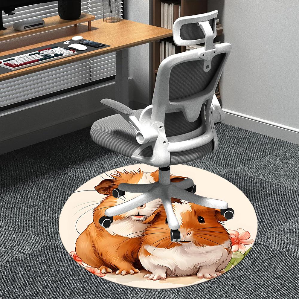 1pc Guinea pigs Chair Carpet for Office, Non-slip, Soft and Durable Office Rug, Perfect for Office yy260127110