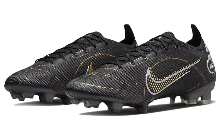 Nike Mercurial Vapor 14 Elite Fg Черный Металлический Серебристый Пещерный Камень Металлический Золотой DJ2837-007