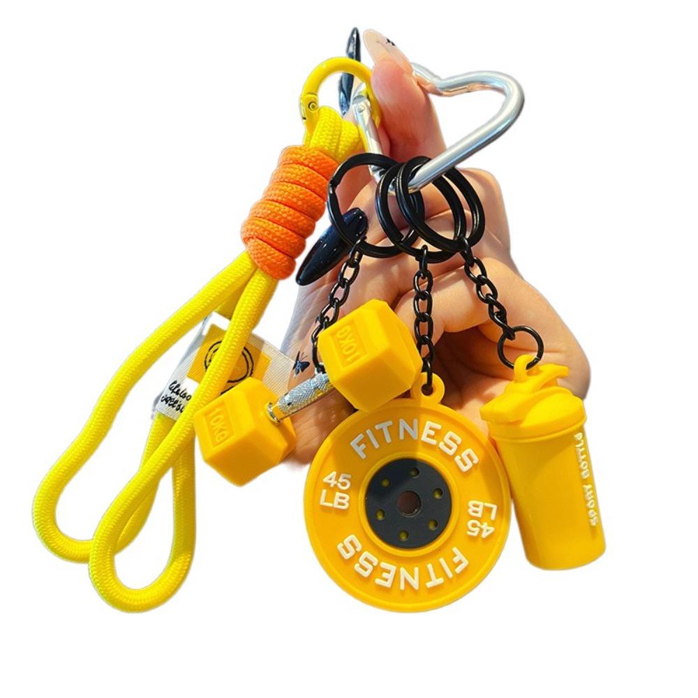 Kettle Bells Simulation Dumbbells Keyring Bag Charm Fitness Series Pendant Gifts