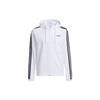 Neo Classic Three-Stripe Windproof And Waterproof Sports Hooded Jacket Men Jackets White GP4907