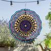 10-Inch Metal Wind Spinner | Multi-Color Reflective Garden Decor with 360° Rotating