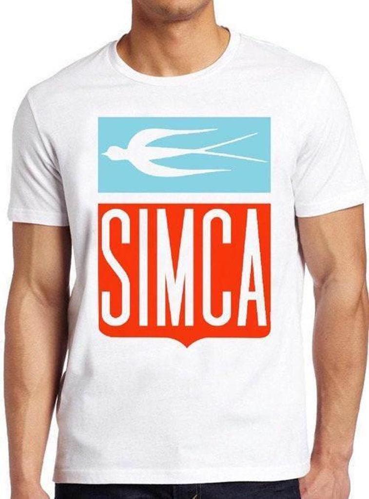Simca Logo T Shirt B3002 French Car Maker Retro France Unisex Cool Gift Tee