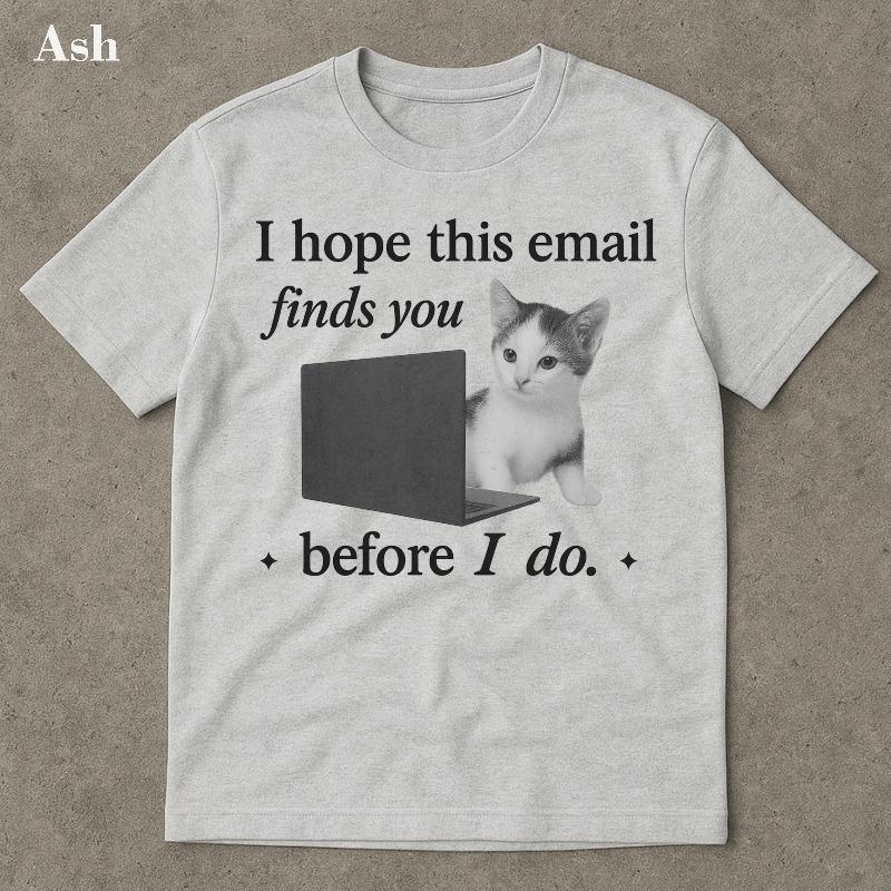 Funny Cat Meme Shirt Brain Rot Ironic Funny Meme TShirt Stupid Funny Shirts Gift For Cat Lover Cursed Cat Shirt
