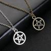 Jewelry Lucifer Fashion Vintage Retro Satan Sign Necklace Pentagram Pendant