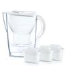 Brita Water Purifier Pot Water Purifier Marella COOL Starter Pack Maxtra Plus with 3 Cartridges Japanese Capacity 1.4L (Total Capacity 2.4L)