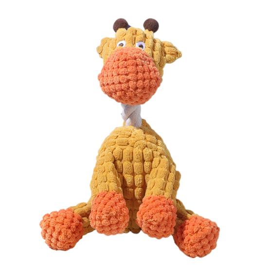 1/2 шт. Звуковая игрушка для питомца, Собака, Осел, Жираф, Форма, Игрушка для облегчения состояния щенка, Интерактивная, Забавная, Поддержка прорезывания зубов, Жевательная, Развлекательная игрушка