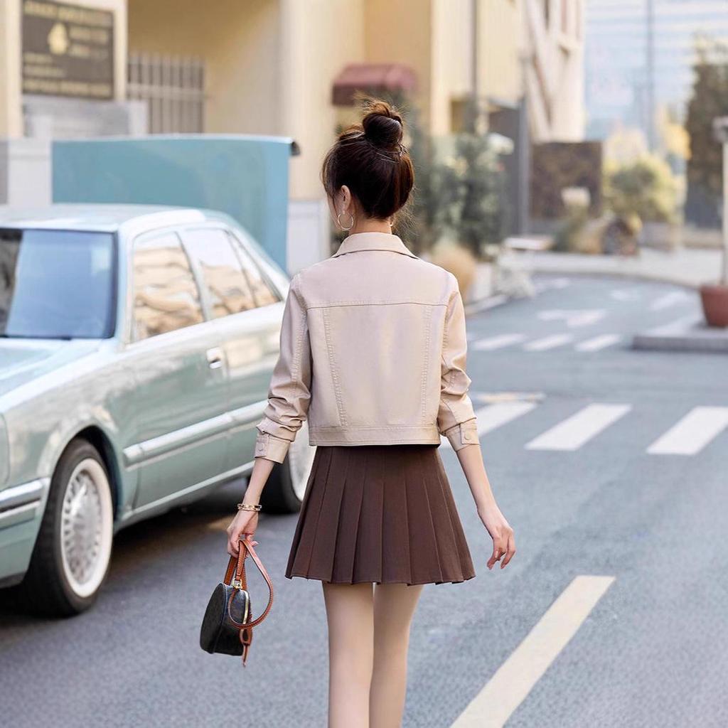 Женская модная куртка из овчины в гонконгском и корейском стиле