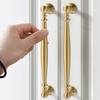 French Light Luxury Solid Brass Cabinet Pull, Mid-Century Modern Cream Style Drawer Handle, Nordic American Single Hole