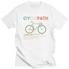 Хлопковая винтажная футболка для мужчин Cycopath Funny Cycling For Cyclists And Bikers Футболка Streetwear MTB футболки Футболка с короткими рукавами из хлопка