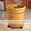 Деревянное ведро для ножной ванны для замачивания до середины икры