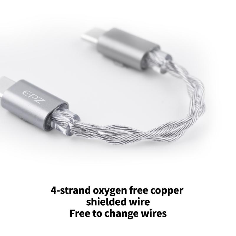 EPZ TP35 Pro Донгл Type C USB ЦАП Аудио HiFi Декодер Портативный Аудио Усилитель для Наушников CS43198X2 Декодер Поддержка Эквалайзера Микрофон Звонки