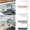 Versatile Telescopic Sink Rack Holder With Extendable Storage For Soap Sponge Towel