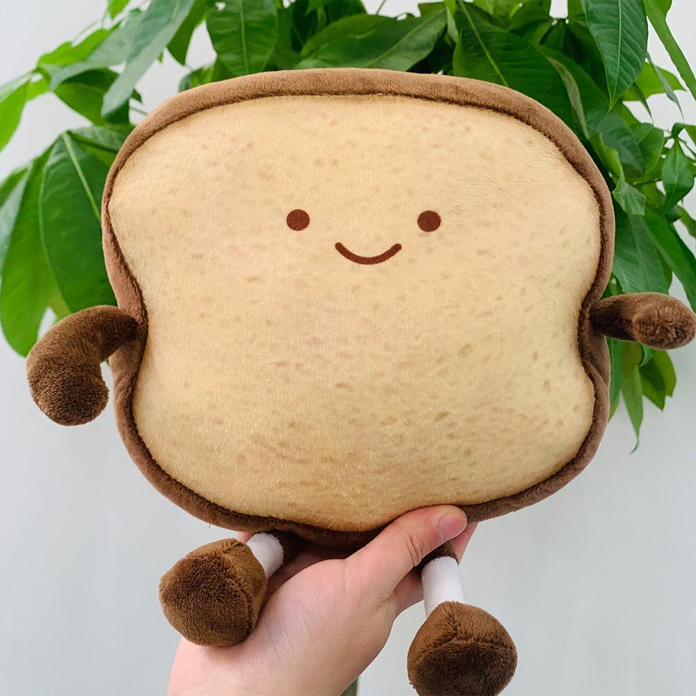 Cute Bread Plush Toy Stuffed Animal, Comforting Doll for Kids, Soft Birthday Gift