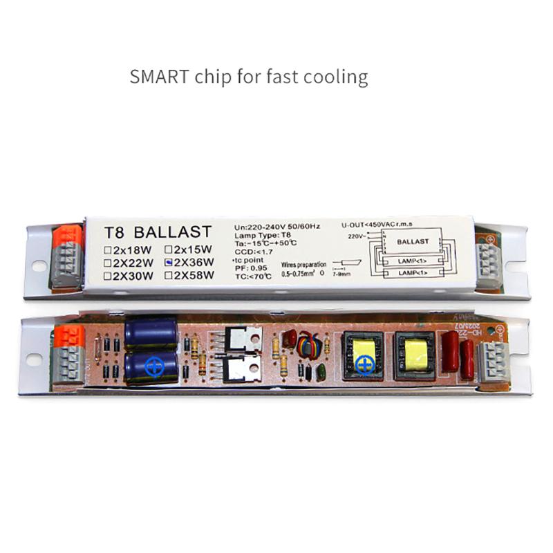 AC 220-240V Широкое напряжение T8 T5 Компактный электронный балласт Мгновенная трубка Настольные лампы Флуоресцентные лампы Балласт Товары для дома и офиса