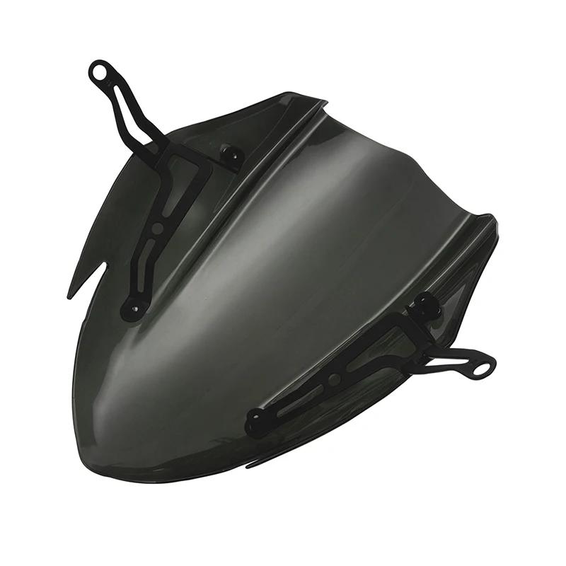 Ветровое стекло мотоцикла дымчатое ветровое стекло с кронштейном дефлектора ветра для Suzuki GSXS 750 2017-2019 2018 GSX S750 GSX S 750 запчасти