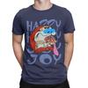 Ren And Stimpy Happy Happy Joy Joy T Shirt Beach TShirts Unisex Cotton O Neck Oversized Tees ShortSleeve Y2k Retro Tshirt