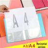 Портативный альбом для хранения формата А4, складывающийся по горизонтали, для дородовых обследований, нотных записей и рисунков формата 8K