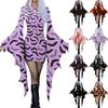 Women Fashion Gothic Punk Bat-Sleeve 3D Cute Halloween Print Irregular Party Dress