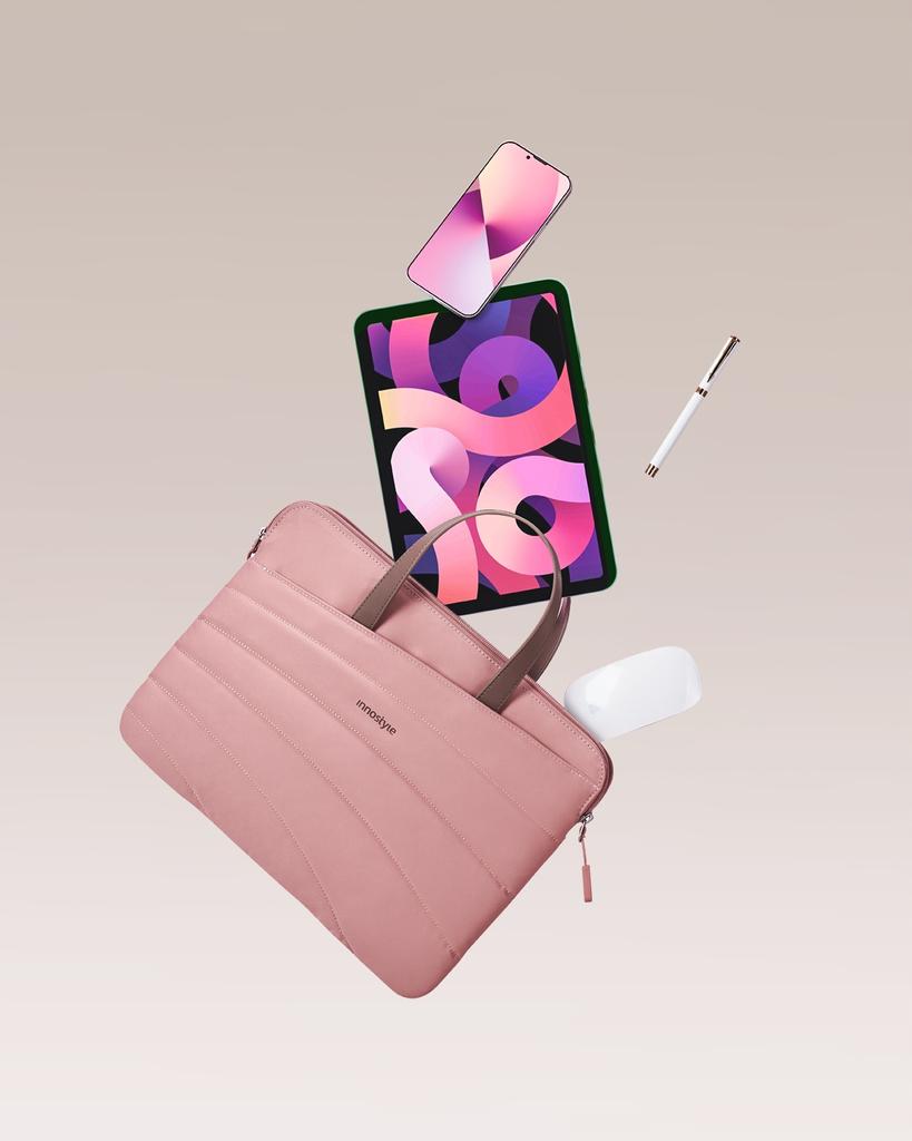 Innostyle Женская 14-дюймовая водонепроницаемая тонкая сумка для ноутбука Carrylite розовая