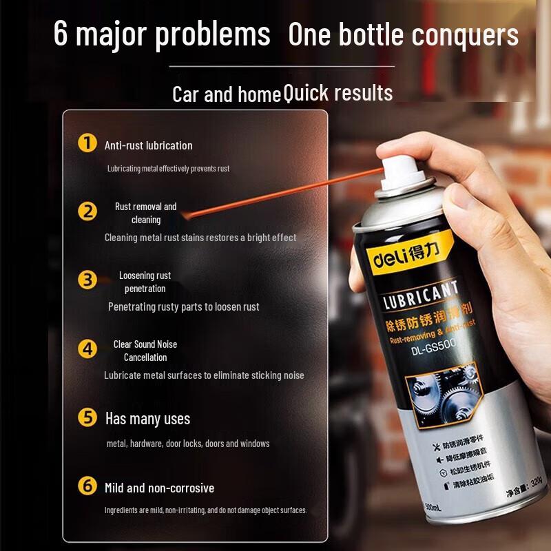 Deli DL490500 Fast-acting Rust Lubricant Spray