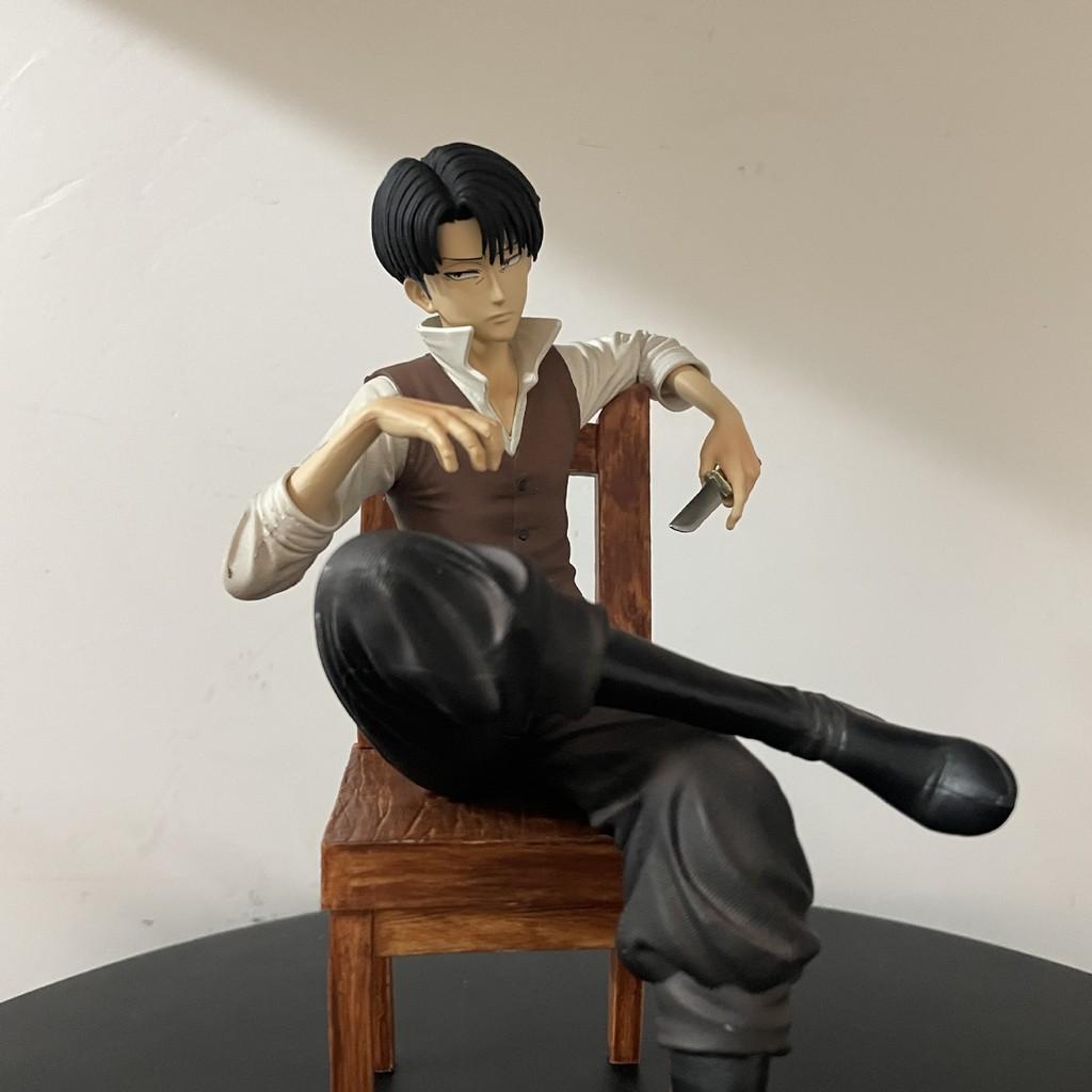 Attack On Titan Levi Ackerman Pvc Figurine Collectible Desk Decor For Fans