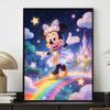 Disney Набор для алмазной мозаики «Волшебная Минни Радужный Замок» Декор для стены дома Ручной работы Подарок