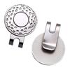 New golf hat cap clip clipper Marks 25mm round coin-charactor silver ball position mark with magnet golf training aids unisex