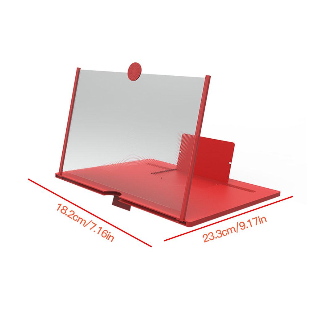 Phone Screen Amplifier Folding Mobile Magnifier 3D Enlarge Stand 10/12 Inch