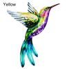 Sun-resistant Hummingbird Bird Iron Artificial Wall Artwork No Odor Craft Wall Ornament Window Decor