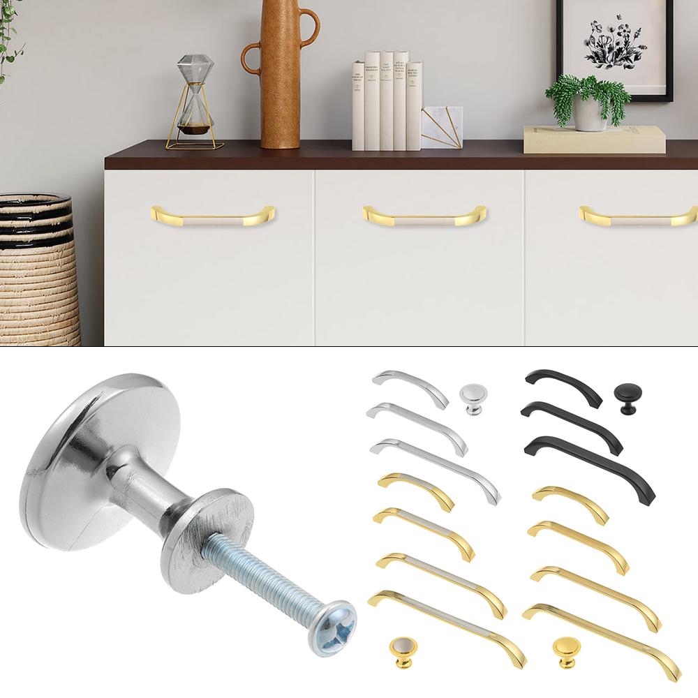 Decor Kitchen Cupboard Zinc Alloy Furniture Hardware Door Handle Wardrobe Door Knob Drawer Handles