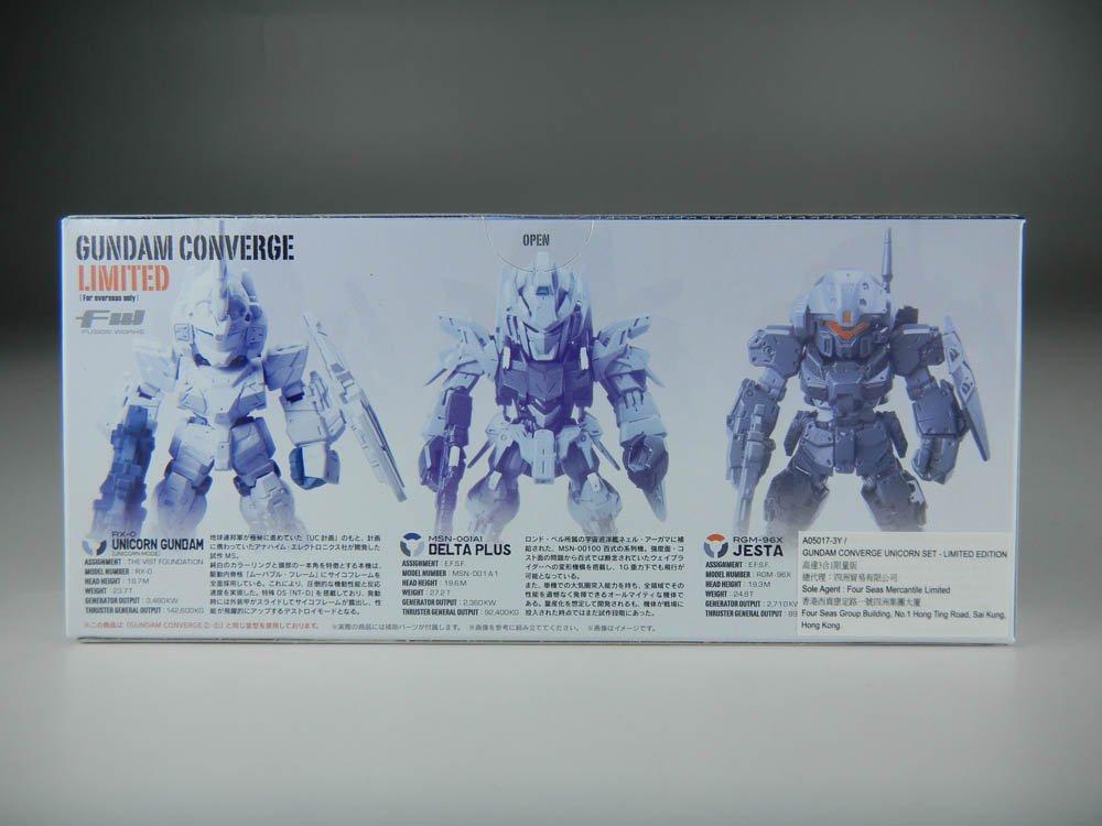 FW Gundam CONVERGE Limited Unicorn Gundam Delta Plus Jesta Special Color Set Gundam Converge + +