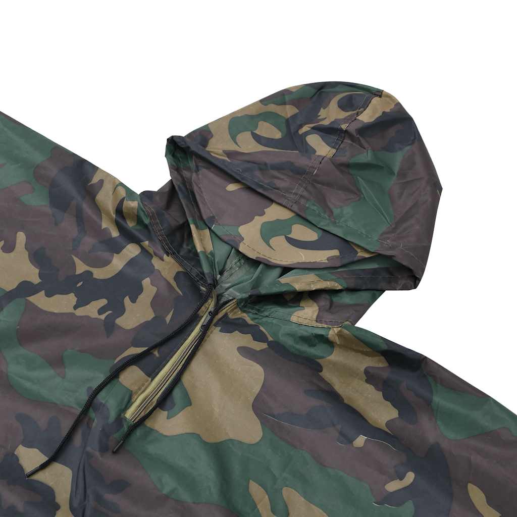 Wodoszczelne Poncho Przeciwdeszczowe Na Kemping, Moro