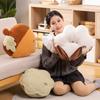 Creative New Product Kapok Pillow Bedside Back Cushion Cotton Sofa Cushion Dormitory Reading Lotus Fluffy Cranium Waist Protection Pillow