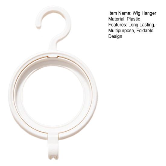 Вешалка для париков Крючок для хранения Гладкая поверхность Складная конструкция Многоцелевой легко подвешиваемый настенный держатель для париков
