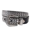 Women's Rhinestone Crystal Waist Belt for Jeans or Dress, European and American Style with Inlaid Rivets