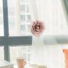1pc Magnetic Curtain Tiebacks Seersucker Flower Tie Backs Buckle Clips Home Decoration