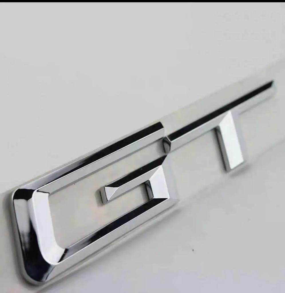 3D ABS GT Logo Letters Car Trunk Emblem Badge For BMW 5 3 Series 320d E36 320 C 400 650 530 F07 F34 G32 GT Sticker Accessories