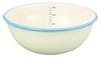 Enamel Bowl, 20cm, 1.7L, with Graduations, White, BM-20B W