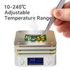 3-слойная паяльная станция PD65W, светодиодный цифровой дисплей/режим осциллограммы, регулируемый стол с постоянной температурой, инструменты