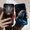Светящаяся голова льва для Samsung A03 Core A 04 05 06 12 14 15 16 22 23 Galaxy A25 26 4G 34 35 52 53 56 71 73 90 5G мягкий чехол для телефона