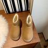 Женские большие размеры мягкие эластичные со штрипкой на одну ногу зимние теплые холодные утепленные сноубутсы нескользящие износостойкие уличные спортивные хлопковые ботинки