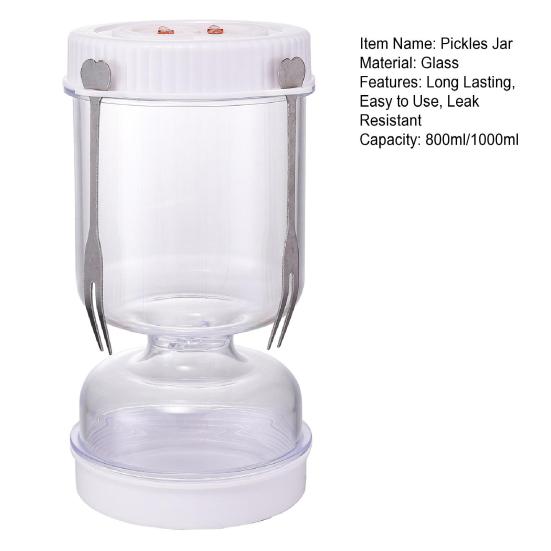 Банка для солений Простая в использовании Многоцелевой Прозрачный Диспенсер для сухого и влажного Соленья Оливки Банка-песочные часы Контейнер для хранения
