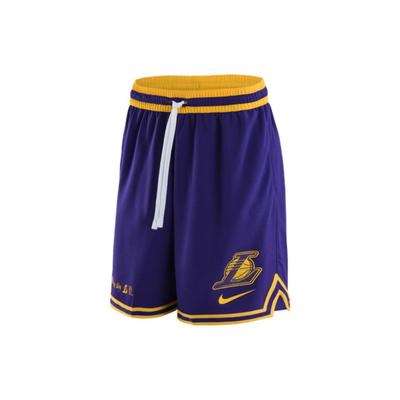 Los Angeles Lakers DNA Dri-Fit NBA Logo Pattern Color Block Drawstring Breathable Printed Loose Quick-Dry Basketball Shorts Men shorts DH9176-504