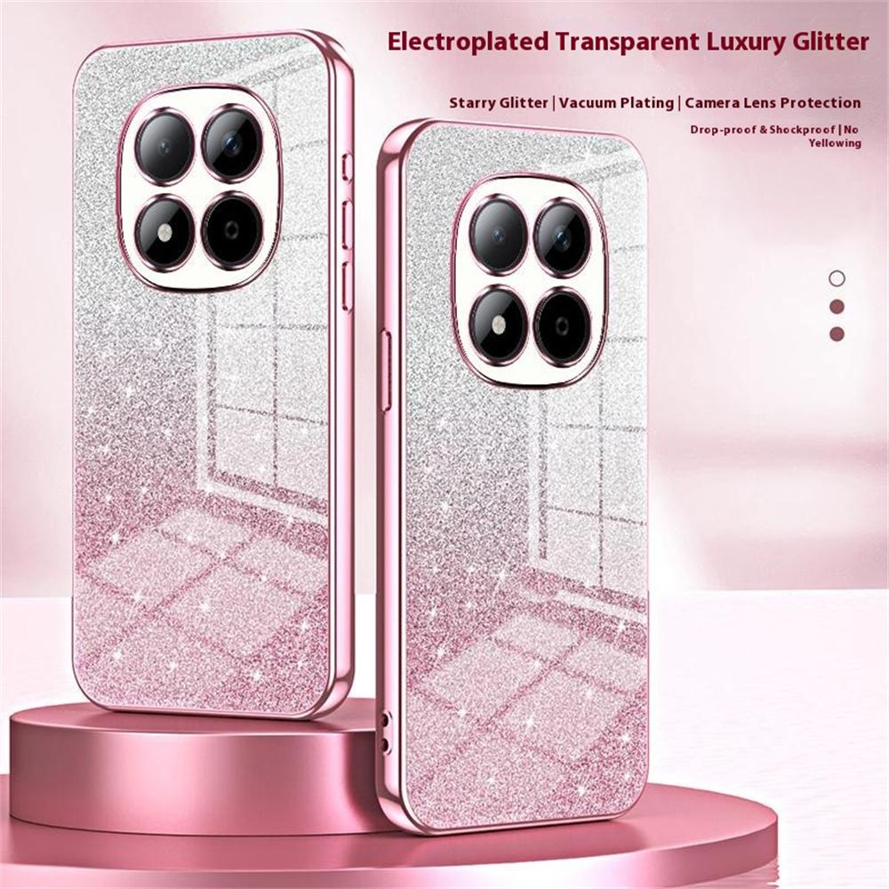 Для Xiaomi Redmi Note 15 Pro 5G (Глобальный) Чехол Гальваническое покрытие Градиент Блеск ТПУ Чехол для телефона