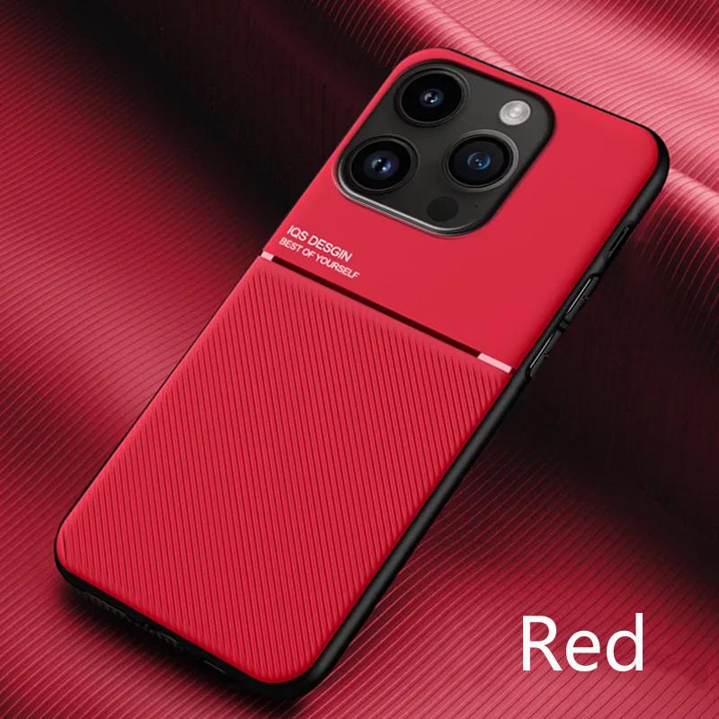 Кожаный чехол-магнитный держатель для автомобиля с текстурой для iPhone 15 14 13 12 11 Pro Max XS X XR 8 7 Plus, противоударный мягкий защитный чехол-бампер