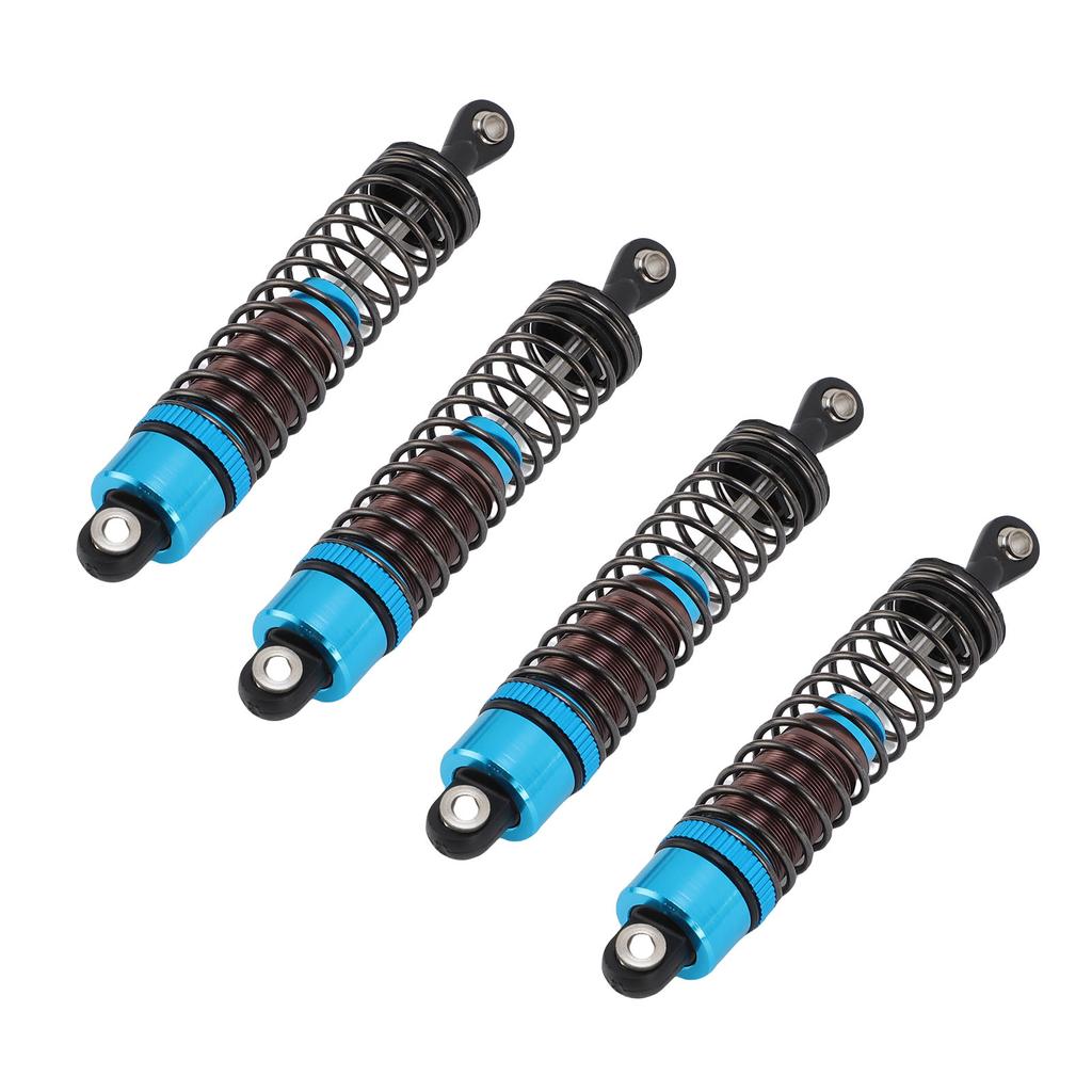 4PCS Oil Pressure Shock Absorbers Aluminum Alloy Model Vehicle Shock Damper Set for 1 10 Scale RC Car 85mm Blue