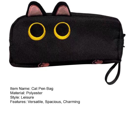 3D Пенал-кошка большой вместимости, милый пенал-кошка, сумка для ручек на молнии, органайзер для канцелярских принадлежностей, офисные, школьные, студенческие принадлежности